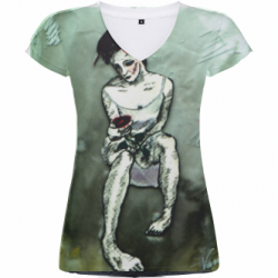 Camiseta de mujer: La puta y la flor
