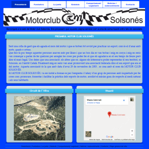Página web del Motor club del solsones